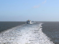 Auf der Schiffsfahrt nach Föhr